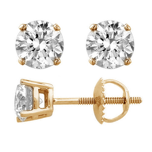 Round Shape Stud Earrings